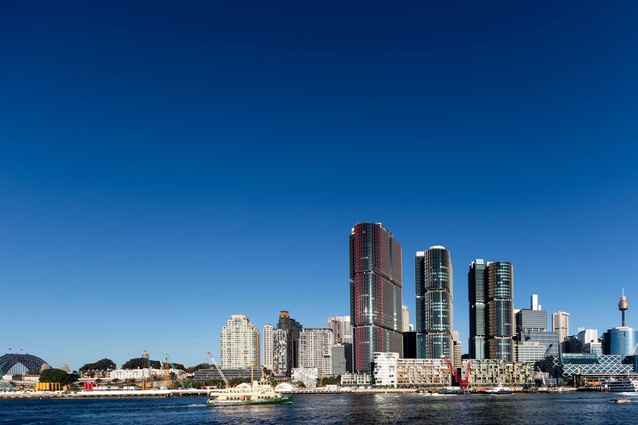 International Towers Sydney, Barangaroo South by Rogers Stirk Harbour and Partners with Lendlease Design.