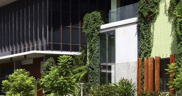 The landscape blurs the distinction between indoors and outdoors, horizontal and vertical, built and unbuilt, creating a contemporary expression of subtropical living which is sustainable, and supremely adaptable to future change.