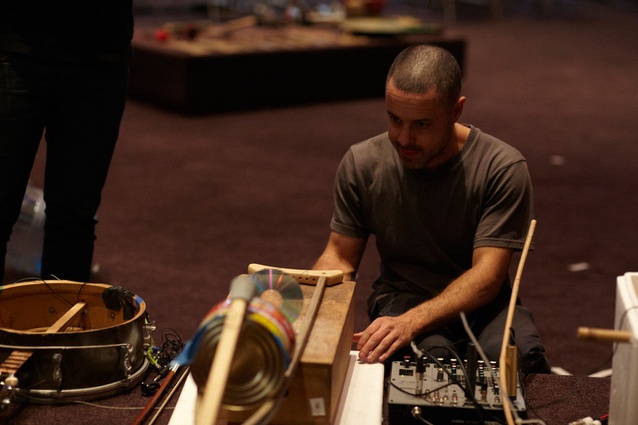 A moment from the Acoustic Ecologies workshop.
