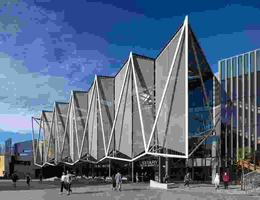Monash University Caulfield Library Refurbishment by John Wardle Architects.