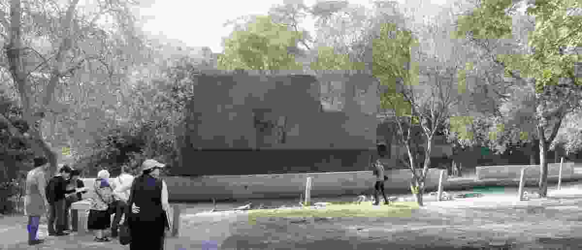 A visualisation of the Australian Pavilion at the Giardini by Denton Corker Marshall.
