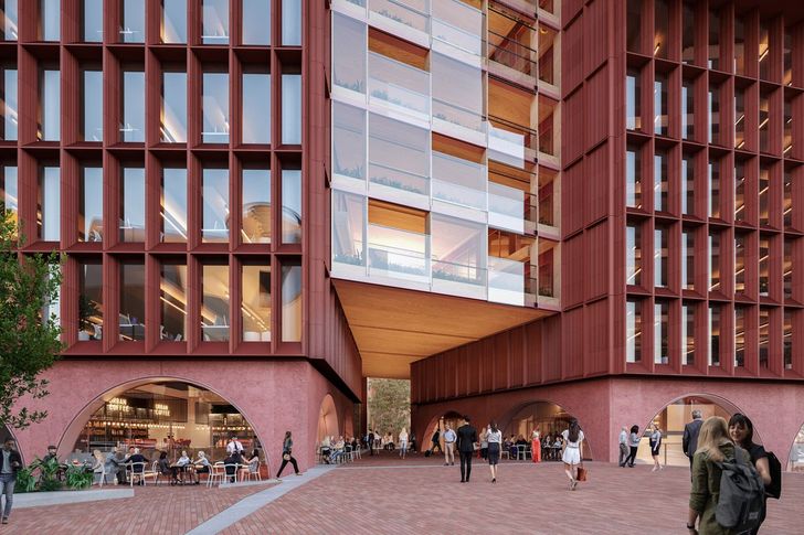 Bates Smart design for a 16-storey purpose-built commercial tower in Sydney's Green Square.