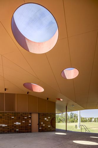 Pavillion Sign Example Beyond the game: Sporting pavilions for people and place | ArchitectureAu