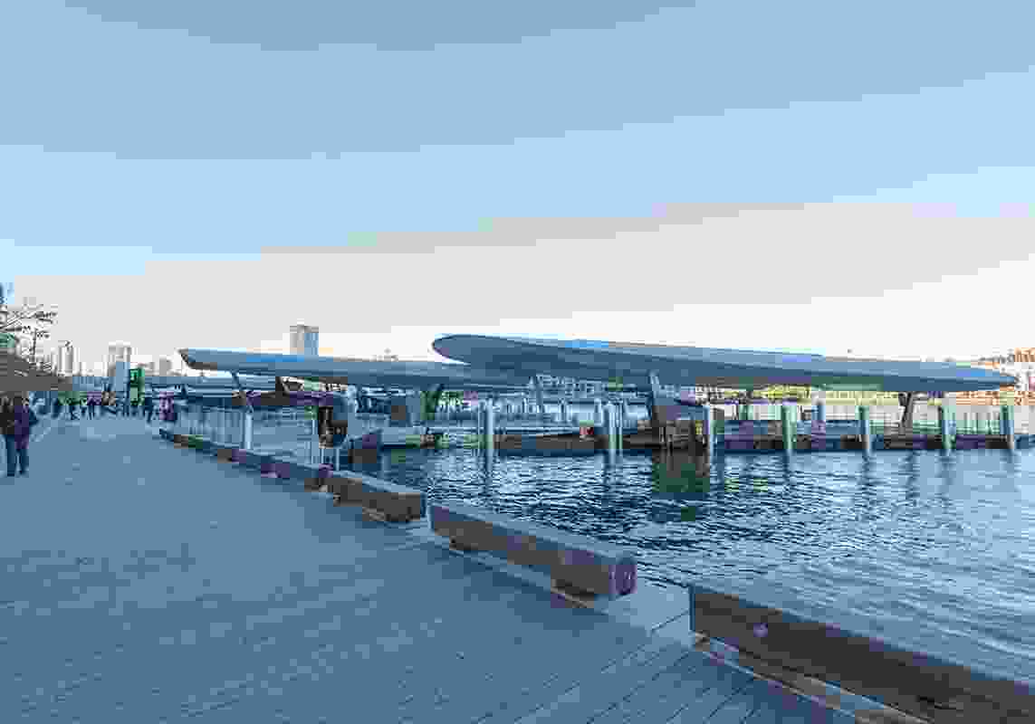 Barangaroo Ferry Hub by Cox Architecture.