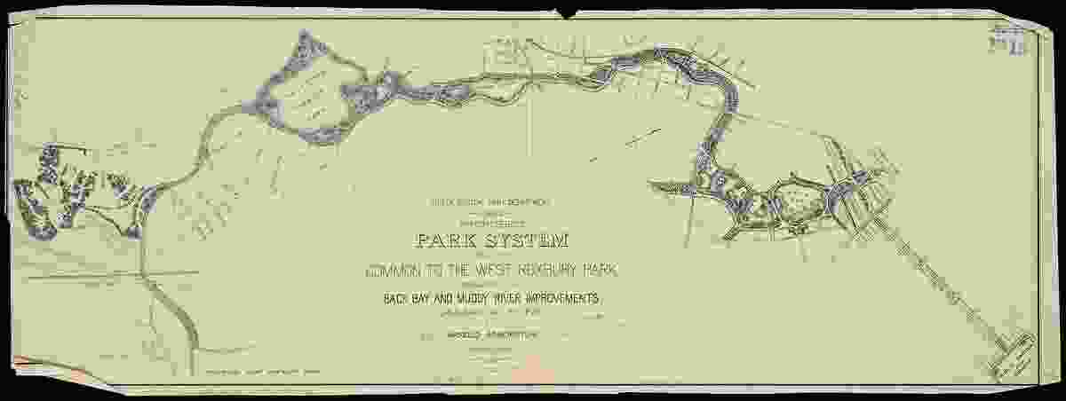Olmsted's 1882 plan for Boston's Emerald Necklace.