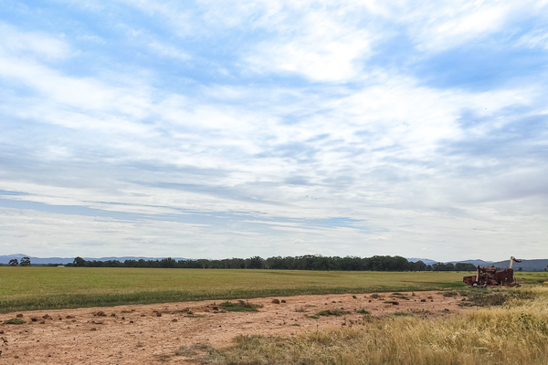 The greenfield site at Harkness, 40k kilometres north-west of the Melbourne CBD.