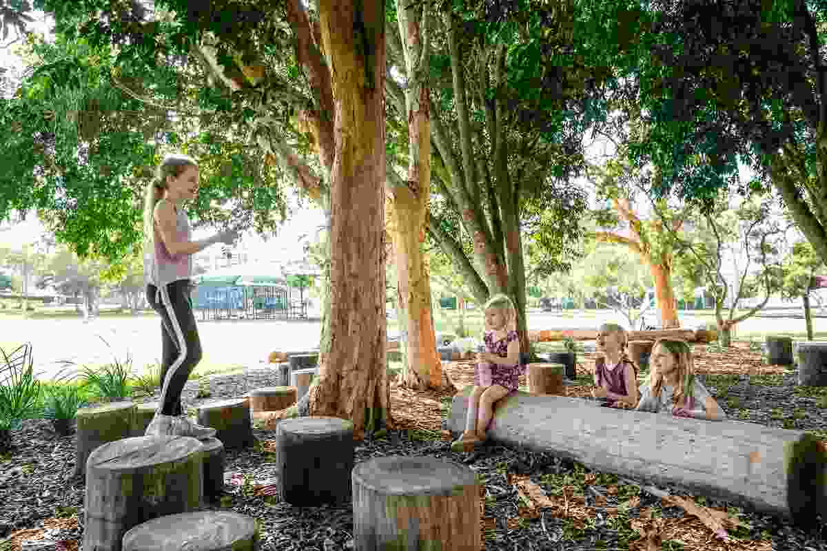 The Magic Forest of Bradbury Park by Form Landscape Architects and Brisbane City Council won a Landscape Architecture Award in the Small Projects category and the Award of Excellence in the Play Spaces category of the 2021 AILA QLD Landscape Architecture Awards