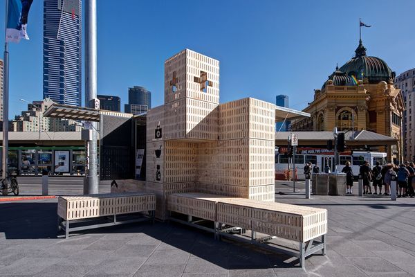 Dropbox by SJB is designed to offer shelter, seating and signage.  