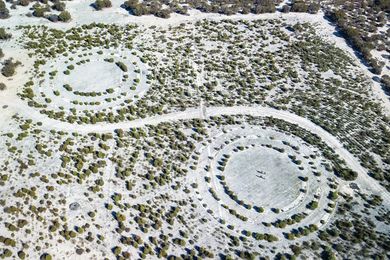 On Goreng Noongar Country. stories have been embedded into the landscape as part of the restoration project, including representations of the six seasonal circles.