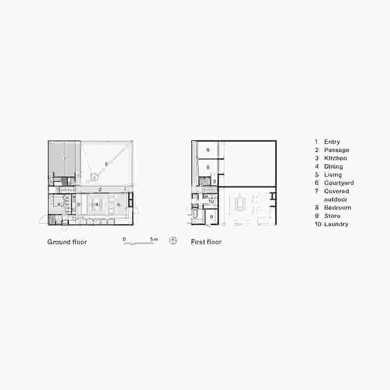 Plans of Long Road House by James Russell Architect