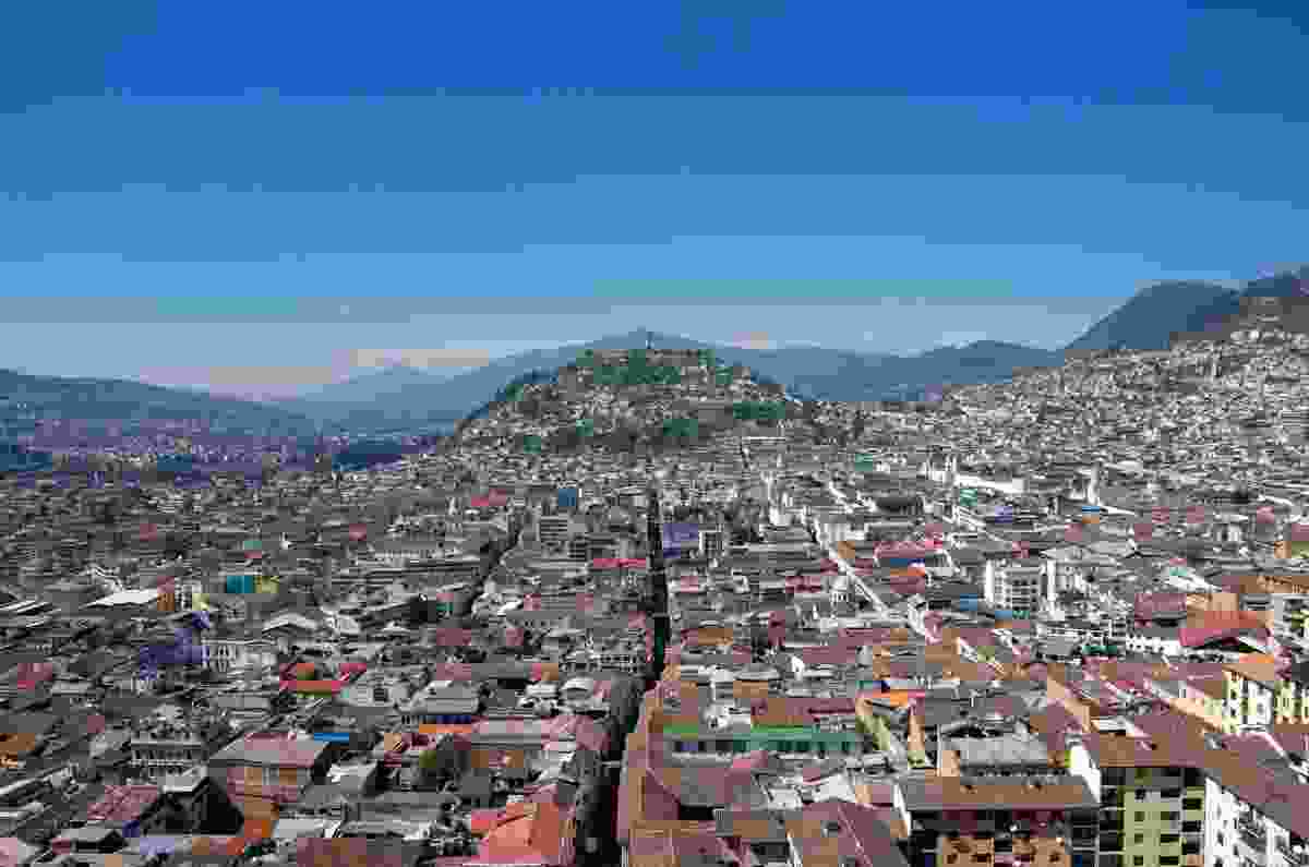Looking over the old town of Quito, Ecuador - host city of the Habitat III summit. 