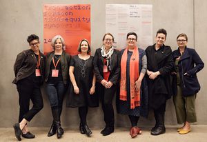 Parlour office holders (L–R): Naomi Stead, Alison Cleary, Gill Matthewson, Susie Ashworth, Justine Clark, Julie Willis, Sarah Lynn Rees.