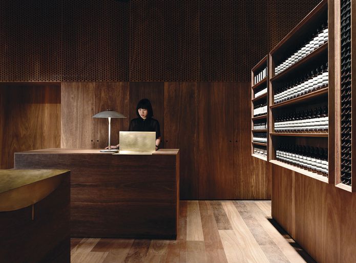 Aesop at Emporium Melbourne by Kerstin Thompson Architects.