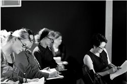 Participants at UQ’s Writing Architecture Symposium. Photographs Peter Bennetts.