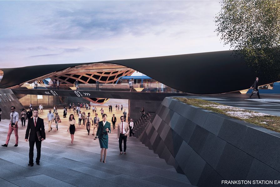 Proposal for the new Frankston railway station by Supermanouvre.