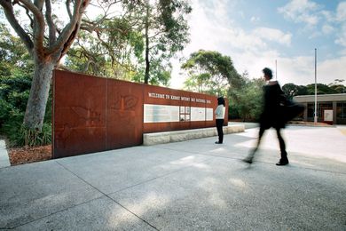 The walk entrance is where Botany Bay’s heavy industrial present merges with its indigenous past.