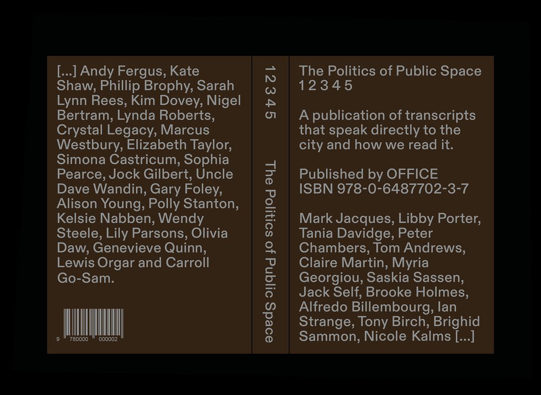 The Politics of Public Space: Volume Five | Landscape Australia