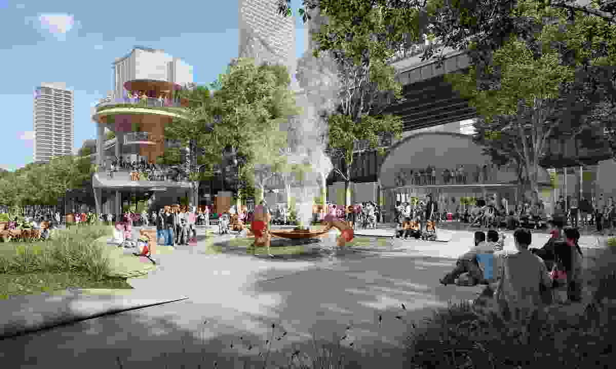 Pre-concept designs of the revitalized Circular Quay precinct by Tzannes, Aspect Studios, Weston Williamson + Partners and supported by a team of First Nations designers and advisors.
