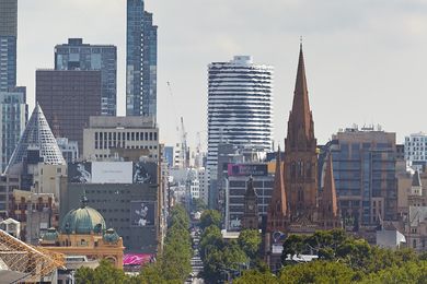 The facade of ARM Architecture's Portrait building in Melbourne depicts the face of Aboriginal leader, William Barak (c.1824 – 1903).