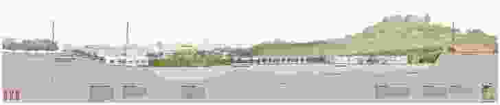 Section, with Big King visible at right and quarry infill in pale grey.