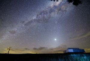 Venus shines bright in the sky above Victoria.