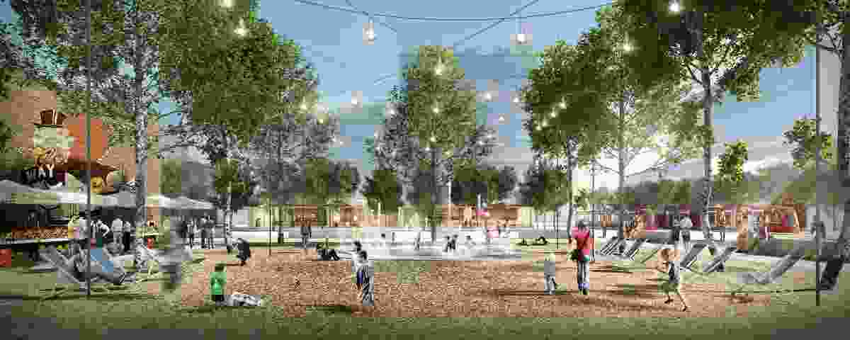 K2K proposal – Kensington Village Plaza by Aspect Studios Urban Design and Landscape Architecture, SJB Architects and Urban Design, Terroir Architecture and Urban Planning and SGS Economics and Planning.