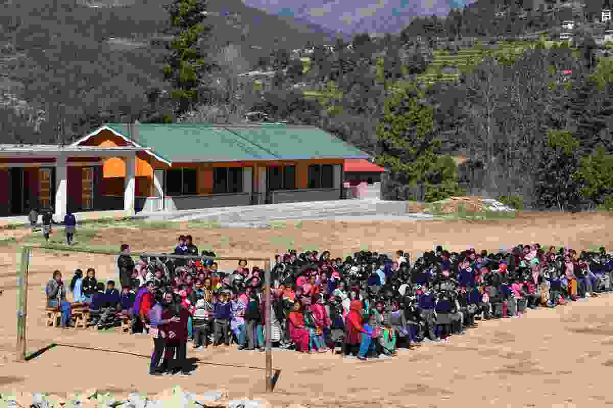 New school building in Garma, Nepal.