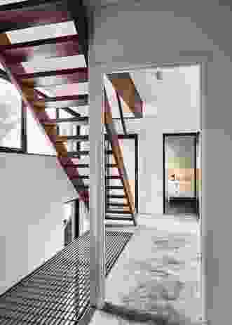 With the addition of a third storey, the old void was grated over and open-tread tuart staircases were introduced.