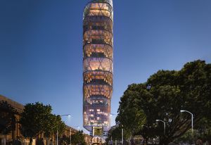Atlassian's Sydney headquarters tower by Shop Architects and BVN.