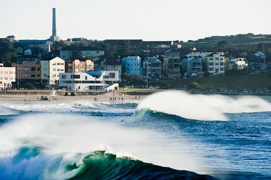 The North Bondi Surf Life Saving Club by Durbach Block Jaggers. Bondi is supposedly an Aboriginal word for “water breaking over rocks”.