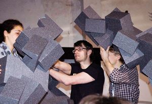Gramazio & Kohler’s (Switzerland) projects combine the physics of built architecture with digital logics.