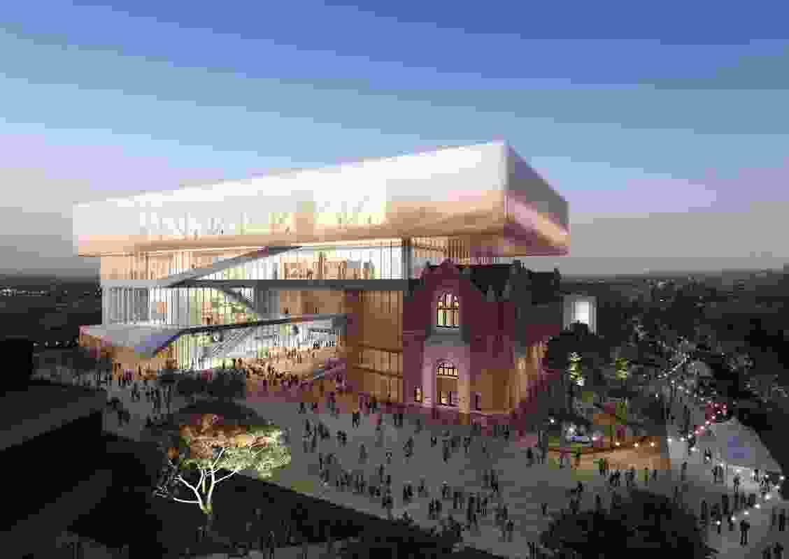 The new WA Museum designed by Hassell and OMA with managing contractor Brookfield Multiplex.