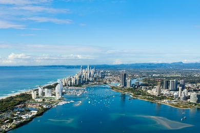 Overview of the proposal for the Gold Coast Integrated Resort designed by Blight Rayner.