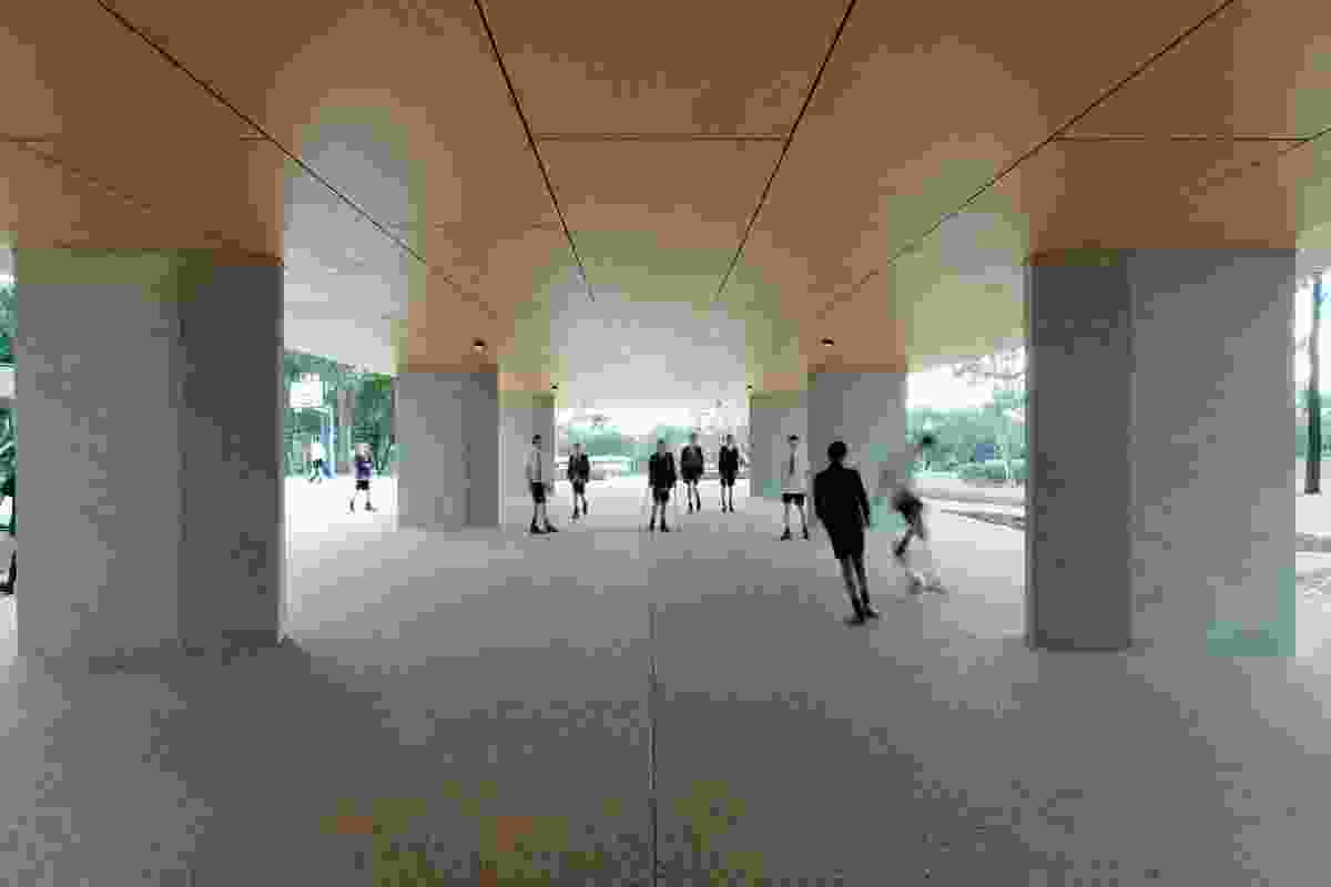 The undercroft is an unstructured social zone, inviting different types of occupation between classes.