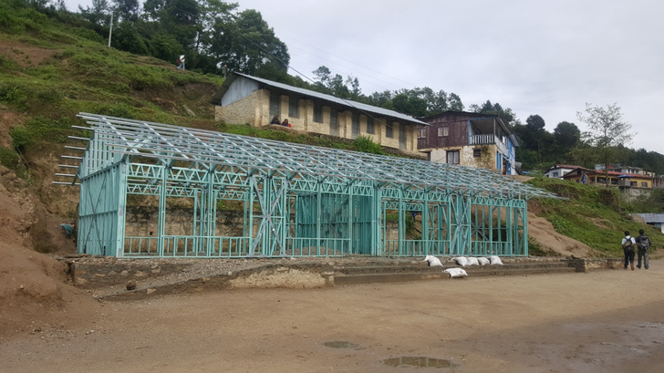 New school building in Garma, Nepal.