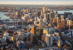 The Greater Sydney Commission has outlined a three-cities approach for Sydney's future: Eastern City, centred on the CBD; Central City, centred on Parramatta; and Western City, centred around a new airport in the west.