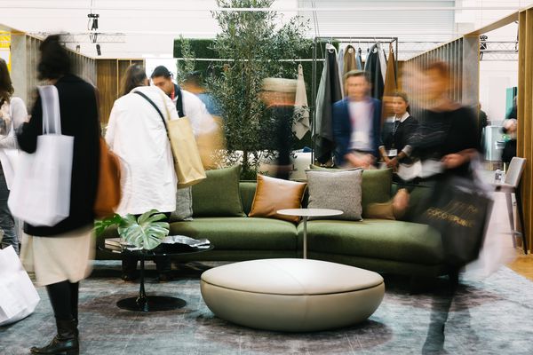 Denfair featuring King Living (Stand 214 in Sydney).