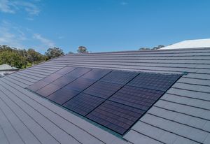 InlineSolar integrated solar roofing panels.