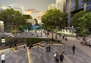 Visualization of the proposed Arden precinct civic heart.