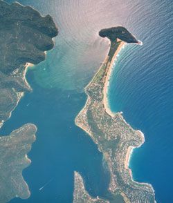 Pittwater Harbour, Sydney.Photograph NSW Department of Lands