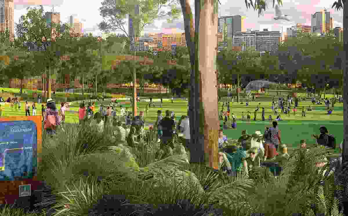 Conceptual design for Victoria Park (Barrambin), Brisbane.