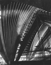 Sydney Opera House, major hall vaults. Image: Max Dupain, 1967.