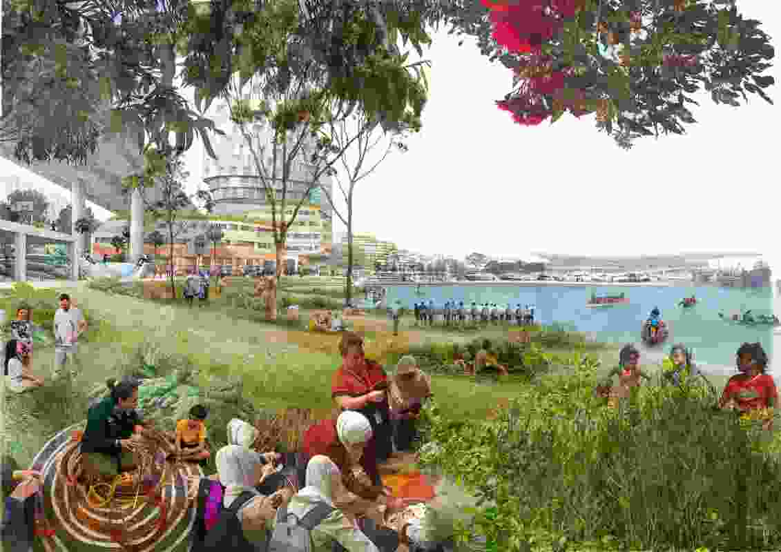 The proposed redevelopment of the Blackwattle Bay precinct.