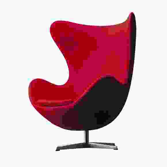 The Egg chair, designed by Arne Jacobsen in 1958, available in Australia from Corporate Culture.