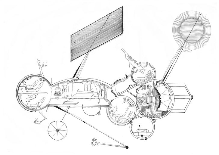 After going to a space exhibition at the age of about 12, De Kestelier began drawing spaceships.