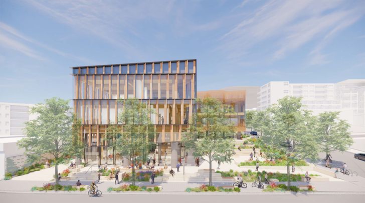 پردیس پیشنهادی دانشگاه نیوکاسل در گوسفورد توسط لیون و معماری EJE طراحی شده است.