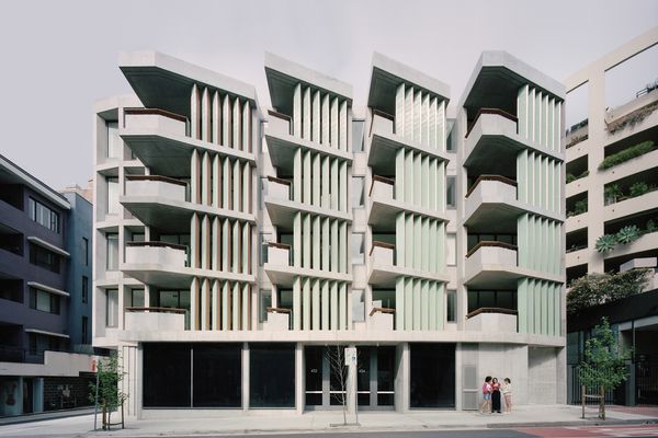 The Surry by Candalepas Associates is one of more than 100 designs of dual occupancies, townhouses, terraces, manor houses and smaller apartment buildings that have been collated into an interactive map by the NSW government of Government Architect NSW.