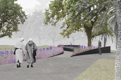 The Family Violence Memorial designed by Amy Muir and Mark Jacques for a site in Melbourne’s CBD transforms “somewhere that is reasonably benign into somewhere that is charged.”