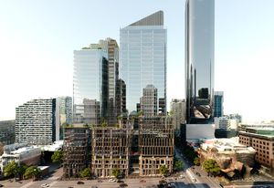 The 34-storey mixed-use development at the south-western end of Collins Street, designed by Cox Architecture and Gensler Architecture.
