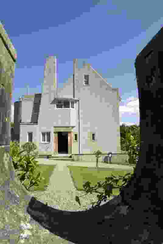 The existing Hill House by Charles Rennie Mackintosh.